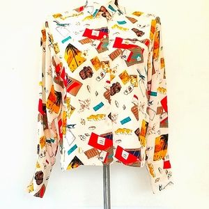 FRANCE THEME BLOUSE